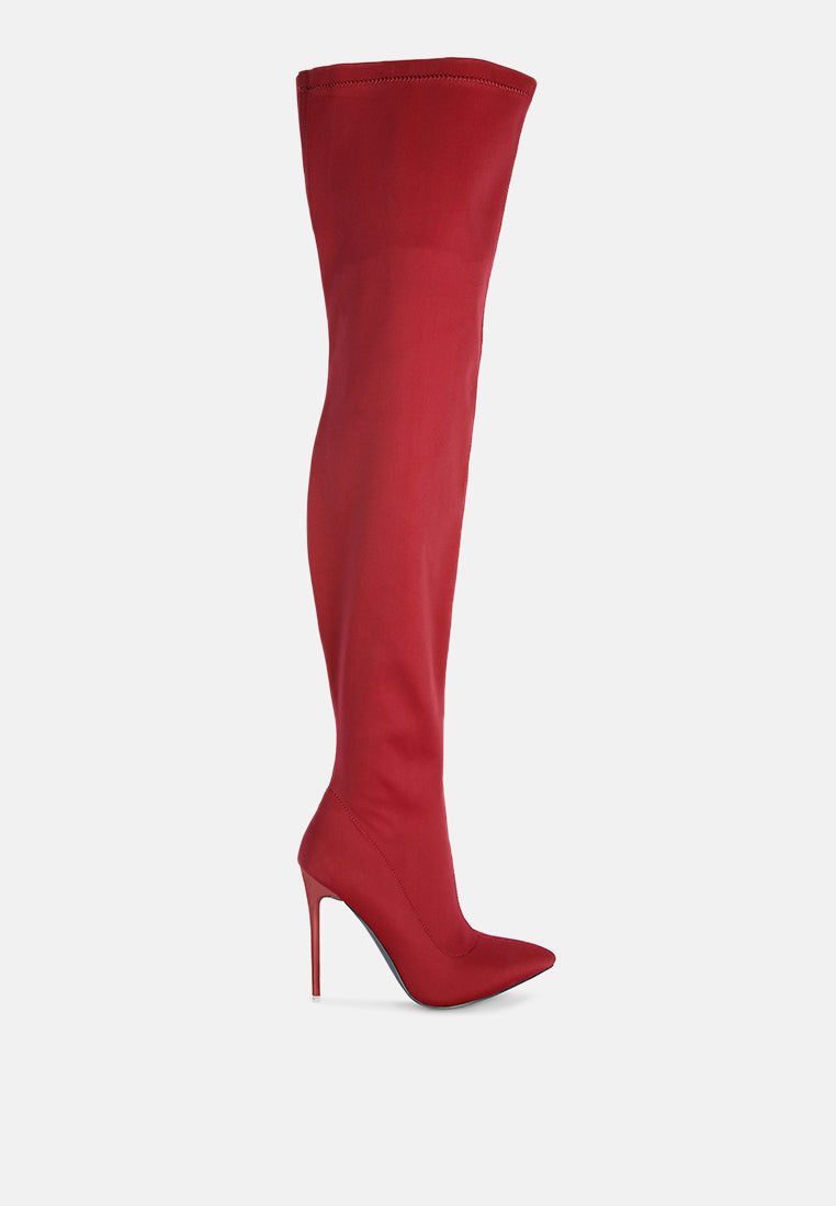 No Calm Superstretch Stiletto Long Boot-5