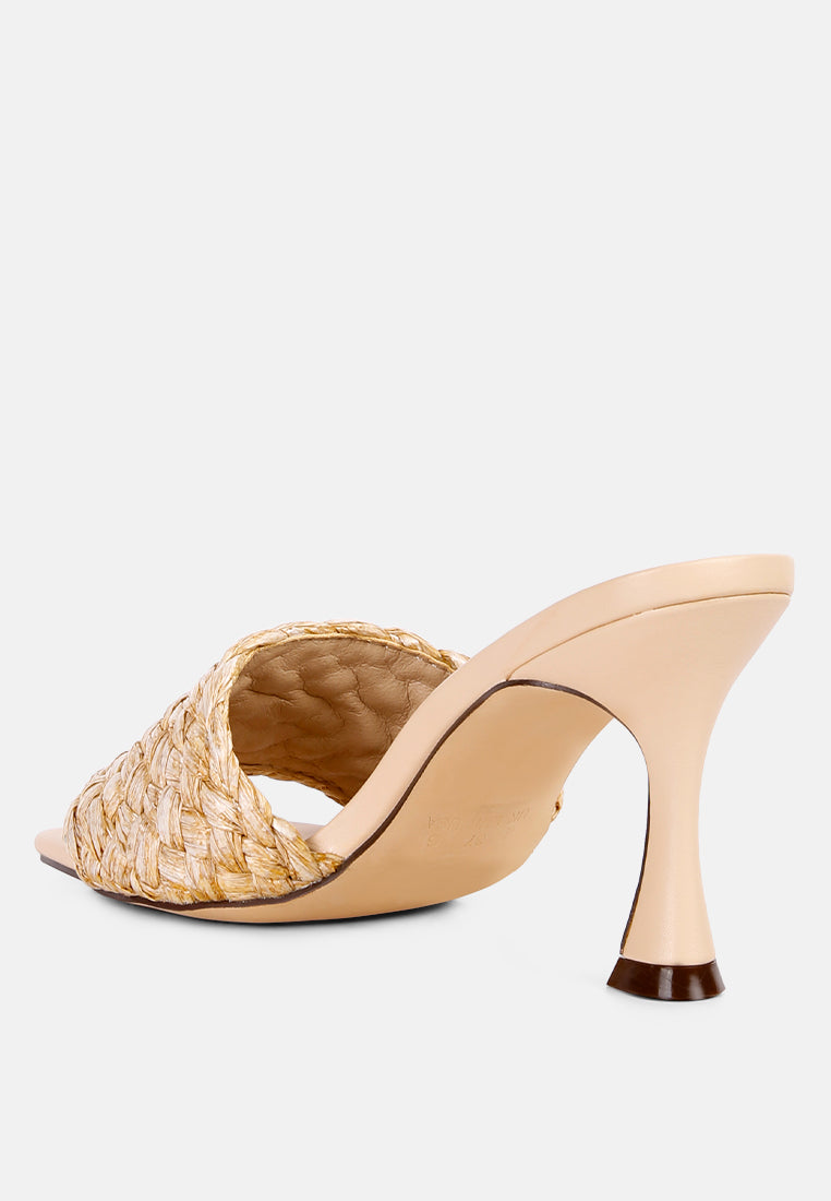 Ny Tour Braided Strap Heel Sandals-2