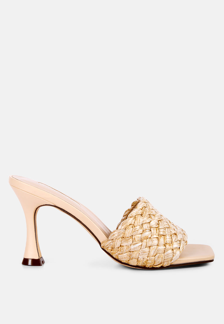 Ny Tour Braided Strap Heel Sandals-0