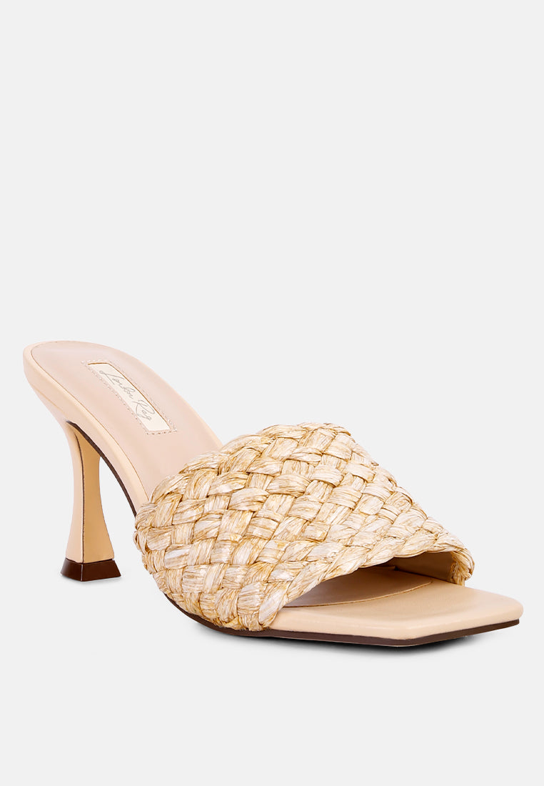 Ny Tour Braided Strap Heel Sandals-1