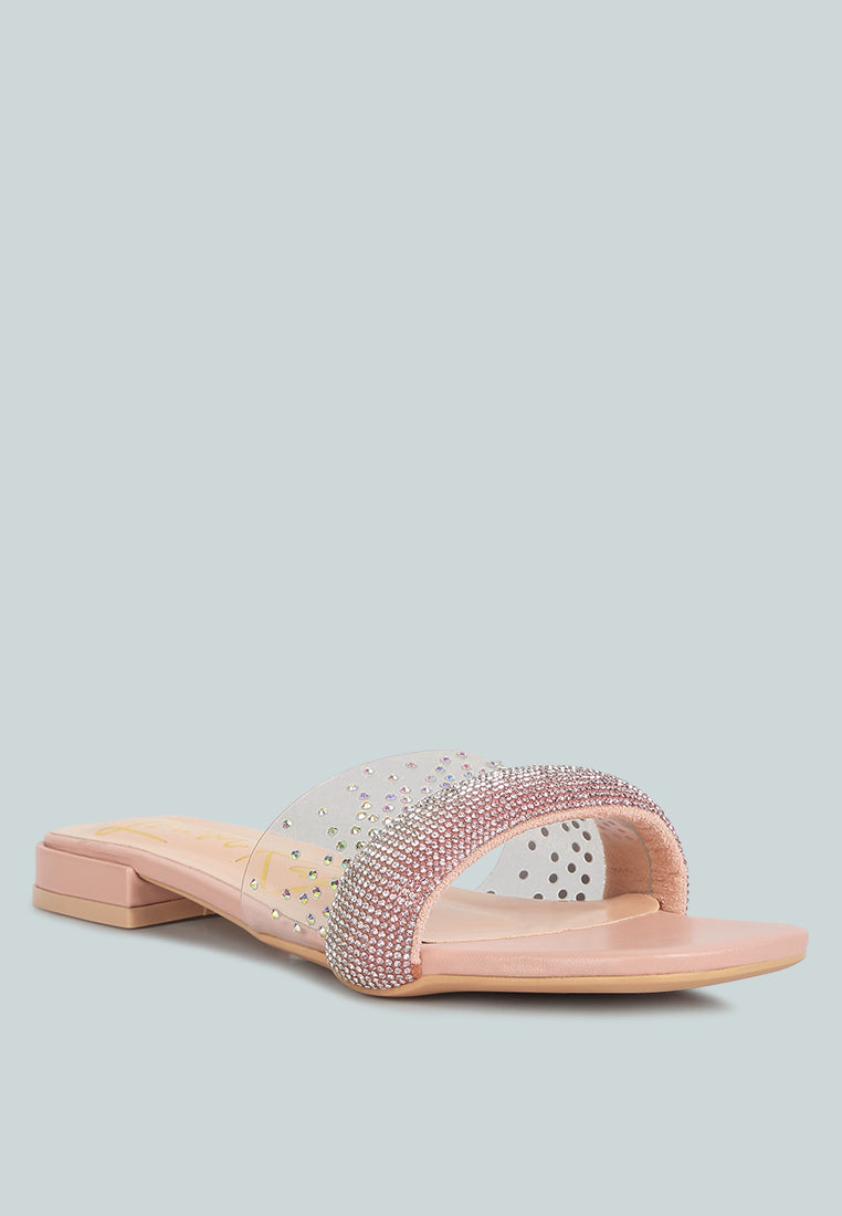 Old Flame Low Strack Heel Sandals-1