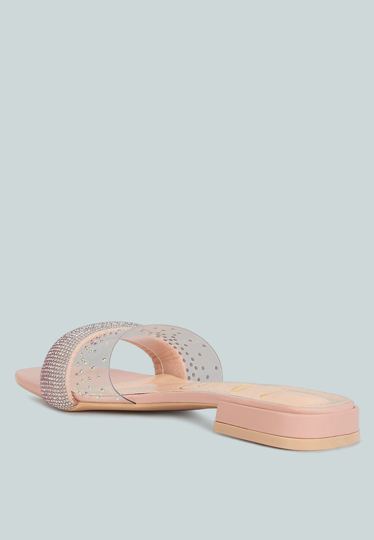 Old Flame Low Strack Heel Sandals-2