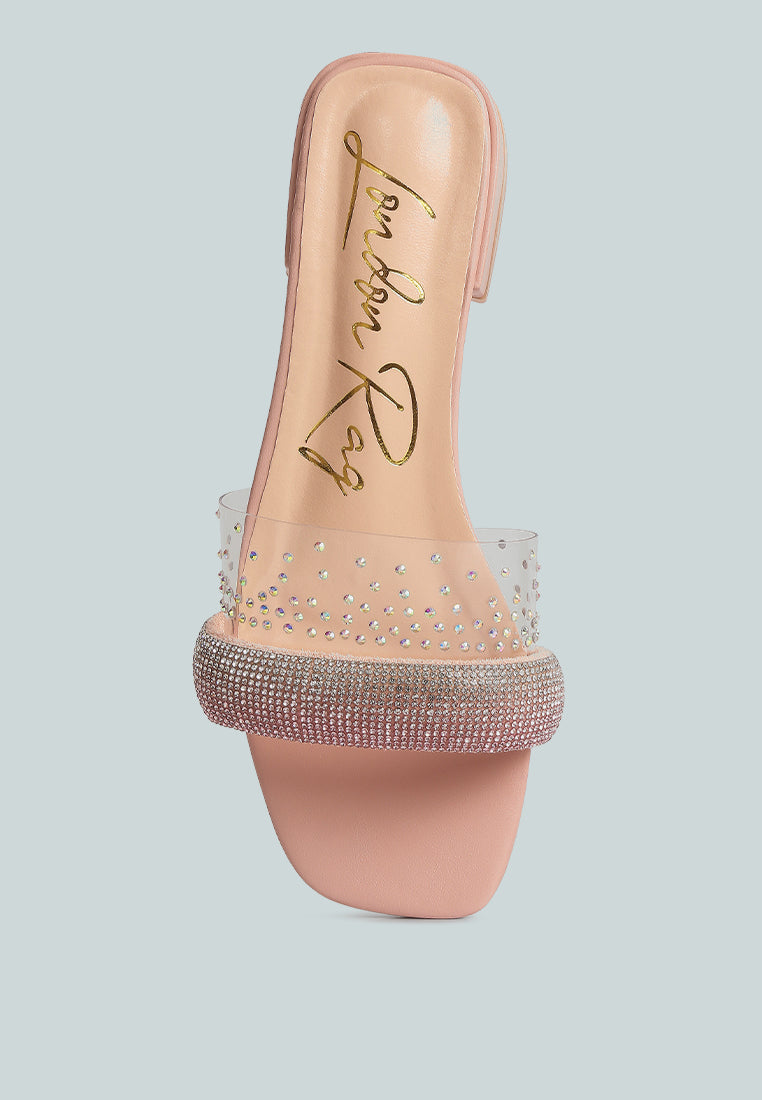 Old Flame Low Strack Heel Sandals-3