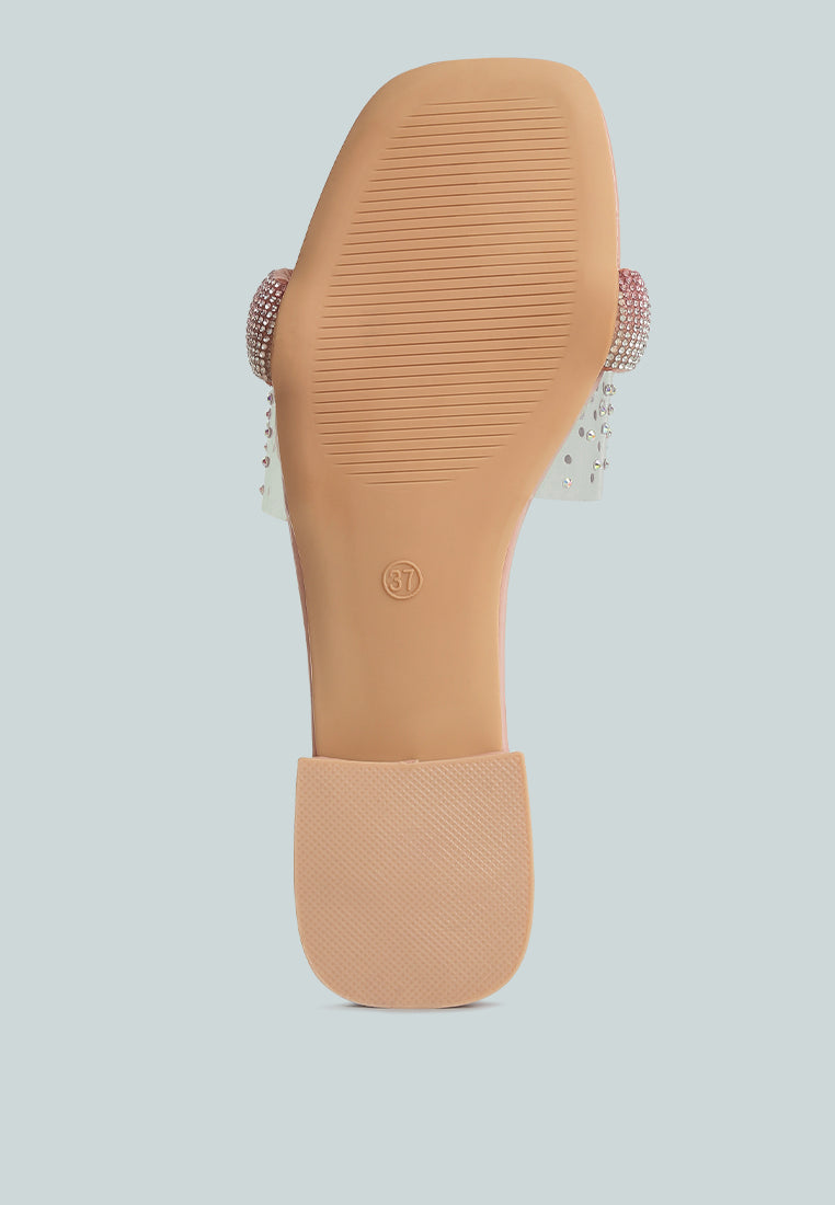 Old Flame Low Strack Heel Sandals-4