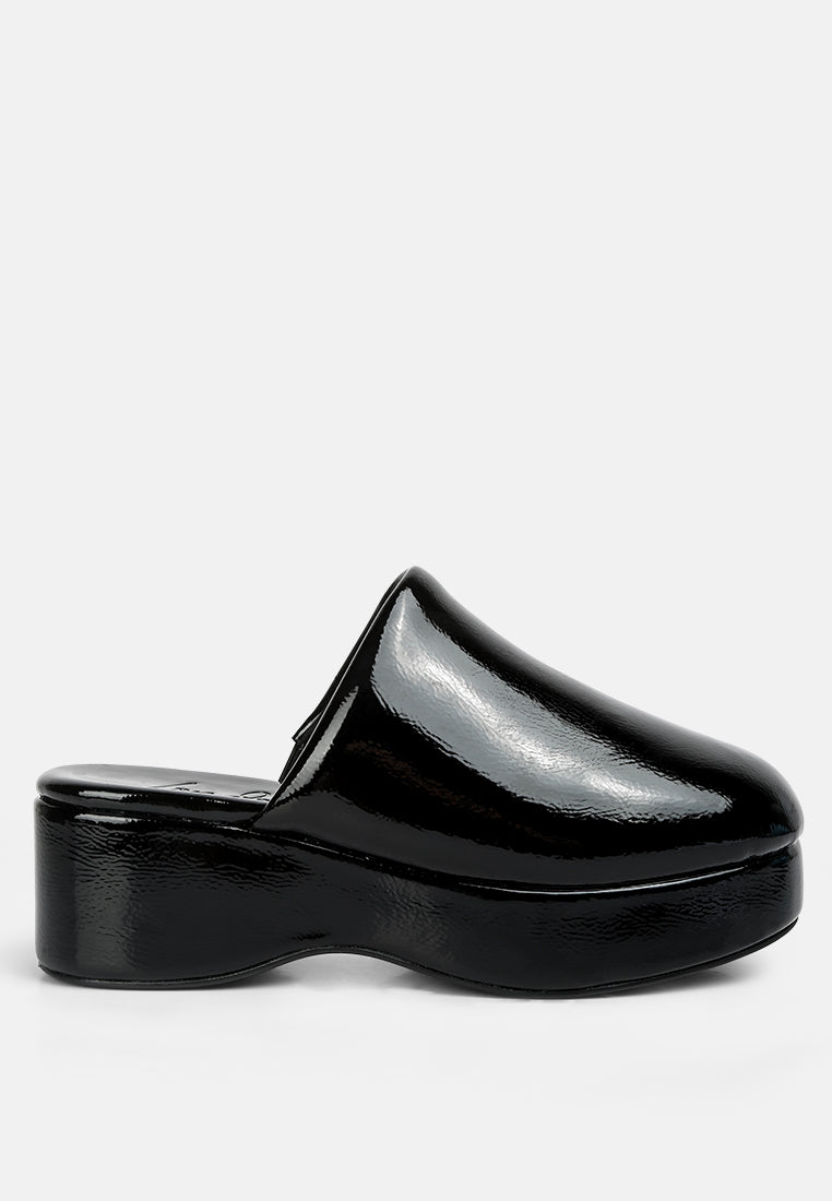 Olori Solid Platform Slip On Mules-7