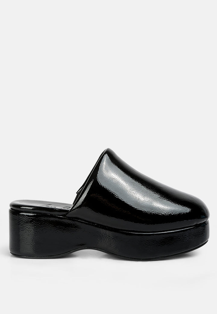 Olori Solid Platform Slip On Mules-7
