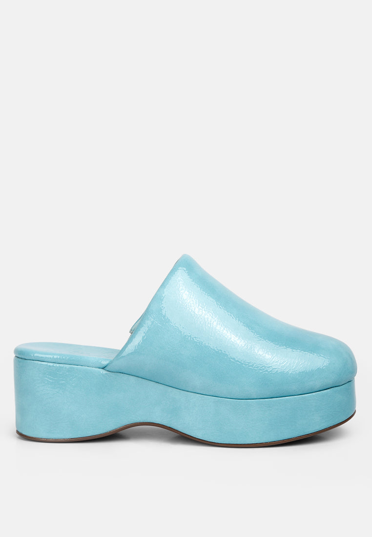 Olori Solid Platform Slip On Mules-6