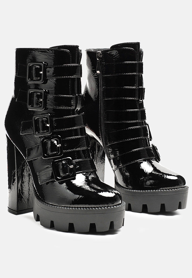 Ouzaki High Block Heeled Boots-2