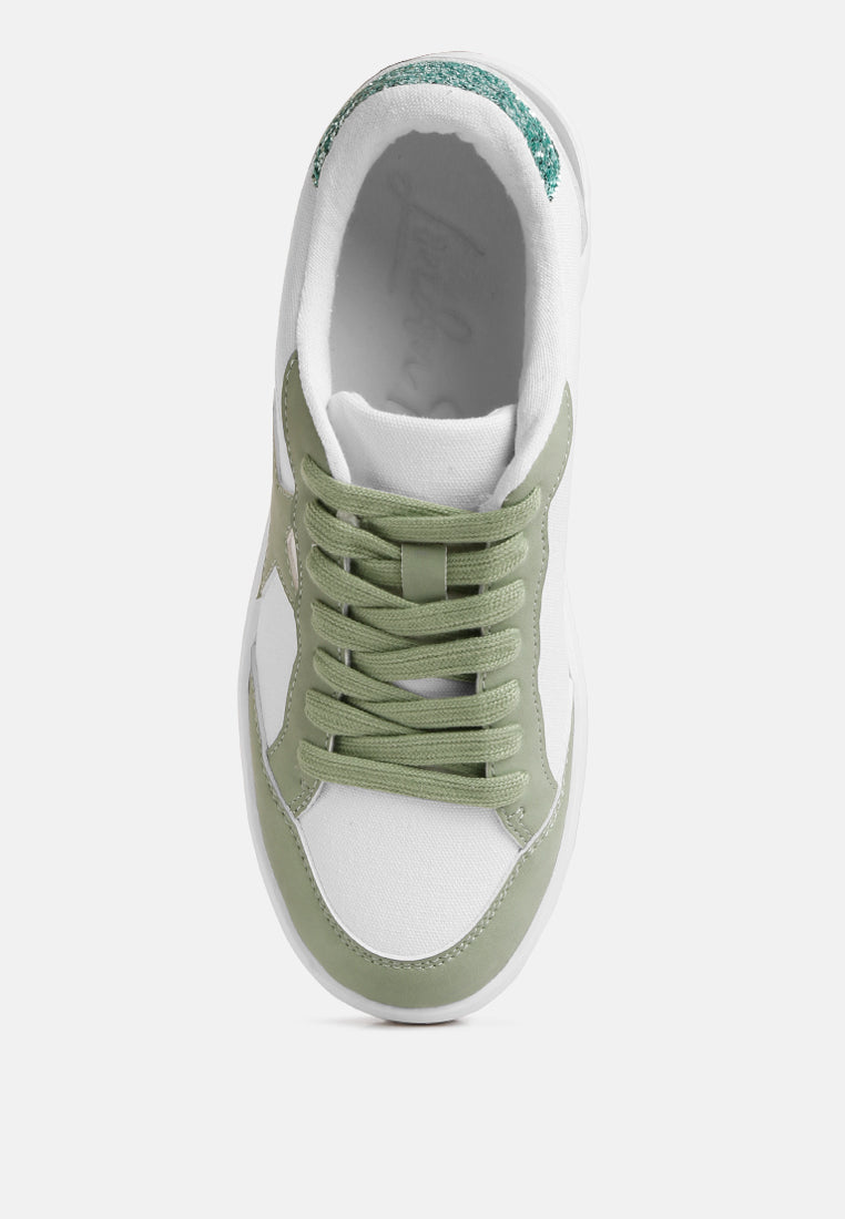 Perry Glitter Detail Star Sneakers-3