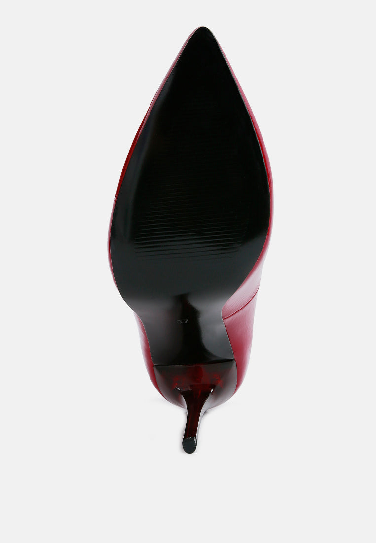 Personated Stiletto Heel Pumps-4