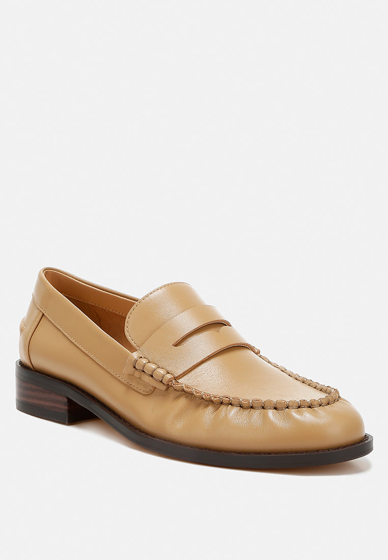 Plavia Genuine Leather Loafers-4