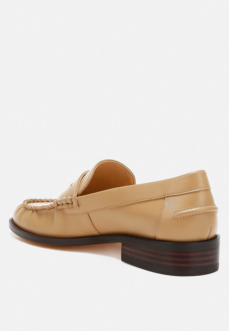 Plavia Genuine Leather Loafers-2