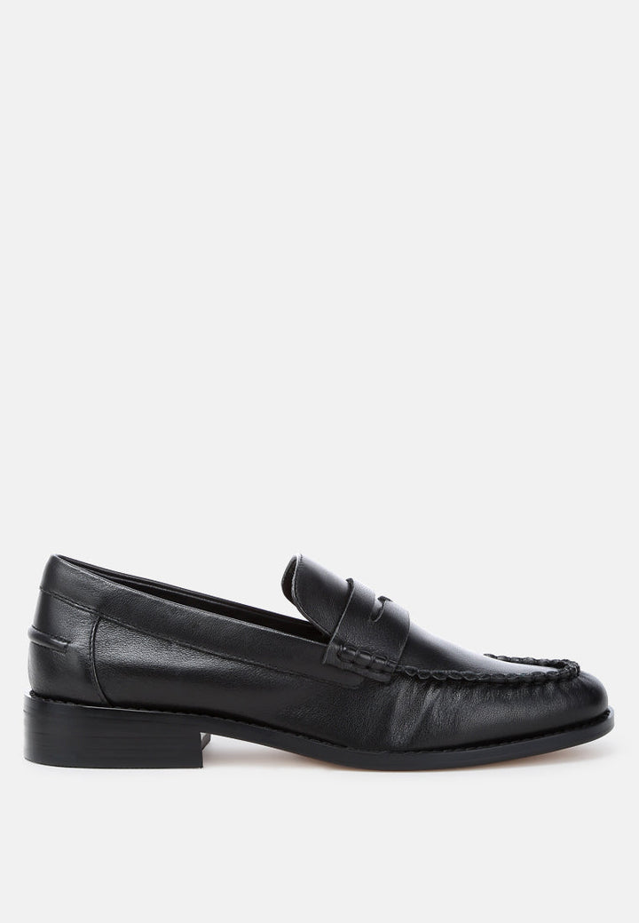 Plavia Genuine Leather Loafers-5