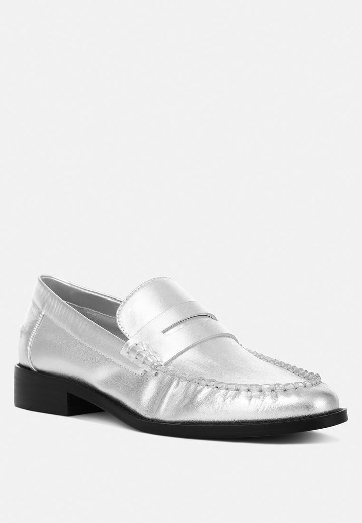 Plavia Genuine Leather Loafers-2