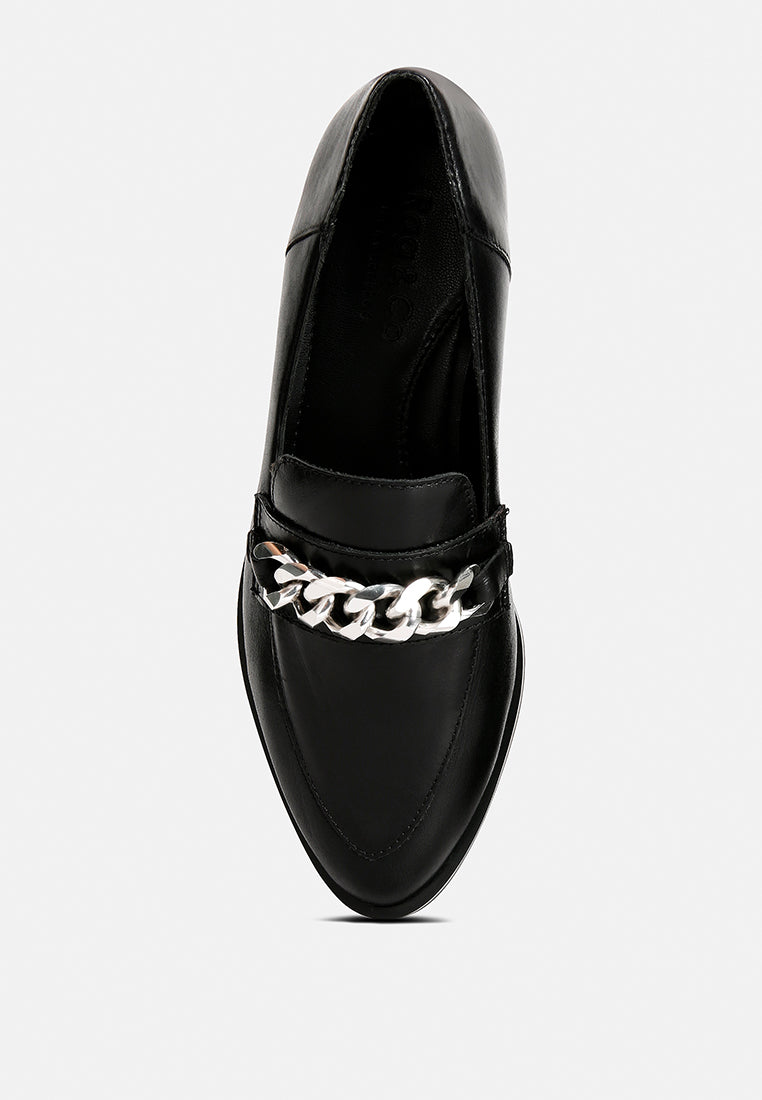 Pola Leather Horsebit Loafers-1