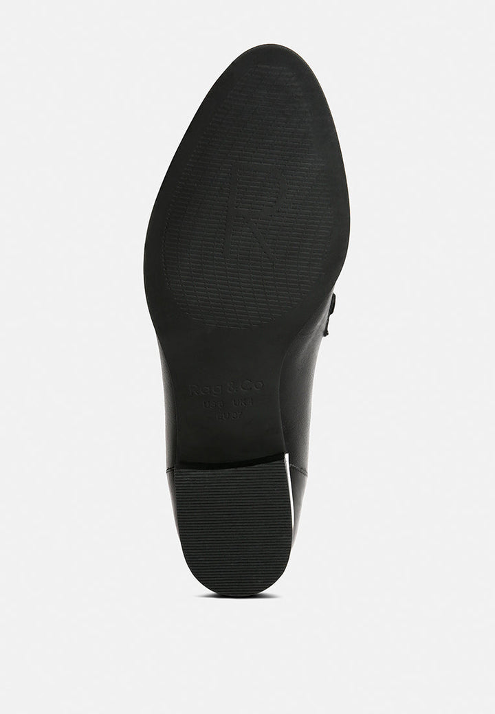 Pola Leather Horsebit Loafers-2