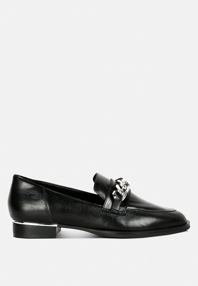 Pola Leather Horsebit Loafers-5