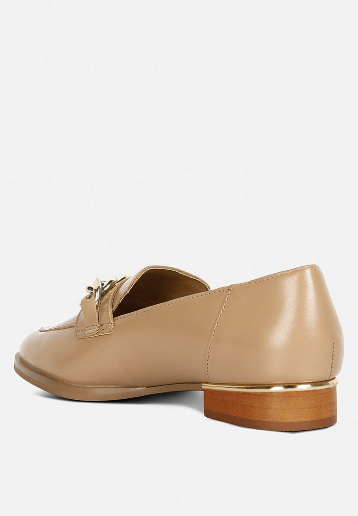 Pola Leather Horsebit Loafers-4