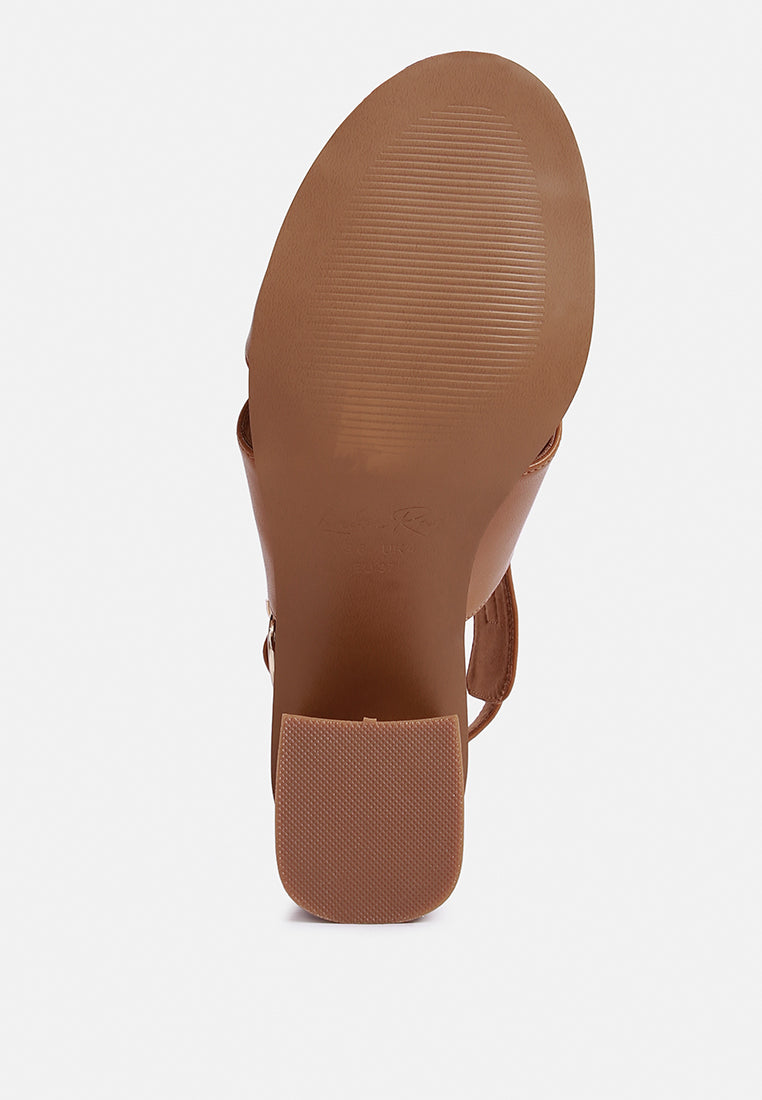 Polessi Pin Buckle Ankle Mules-4