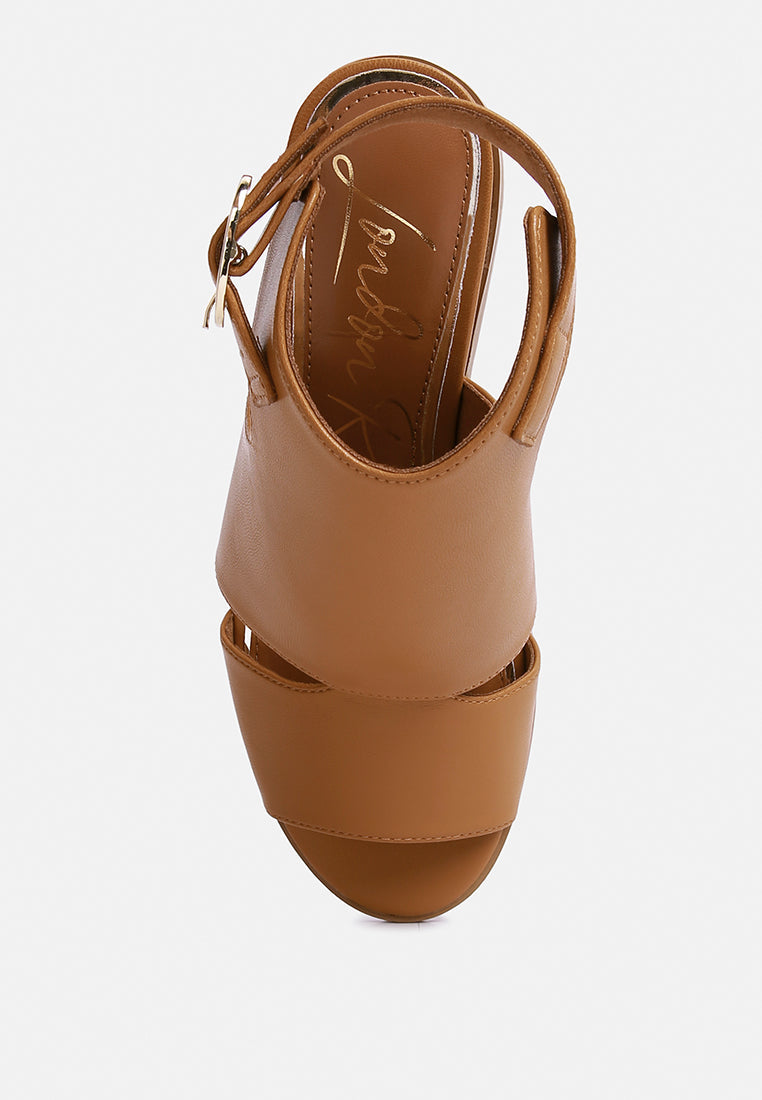 Polessi Pin Buckle Ankle Mules-3