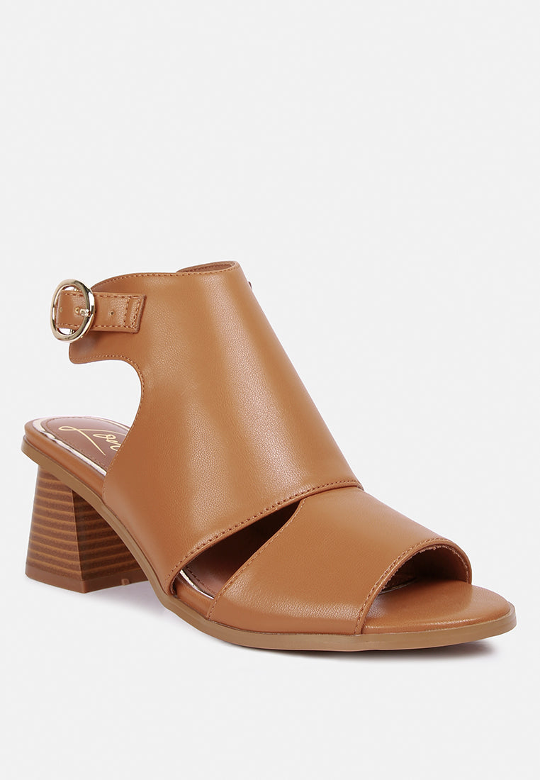 Polessi Pin Buckle Ankle Mules-1
