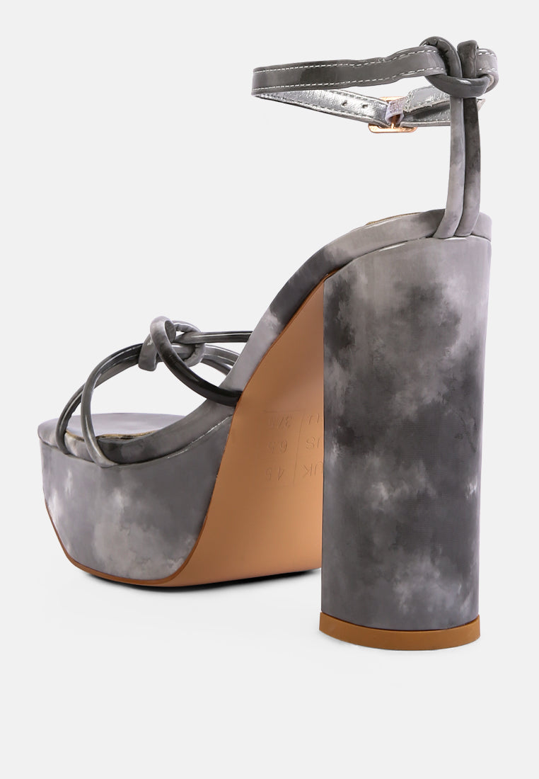 Prisma Tie-Dye High Platform Heeled Sandals-2