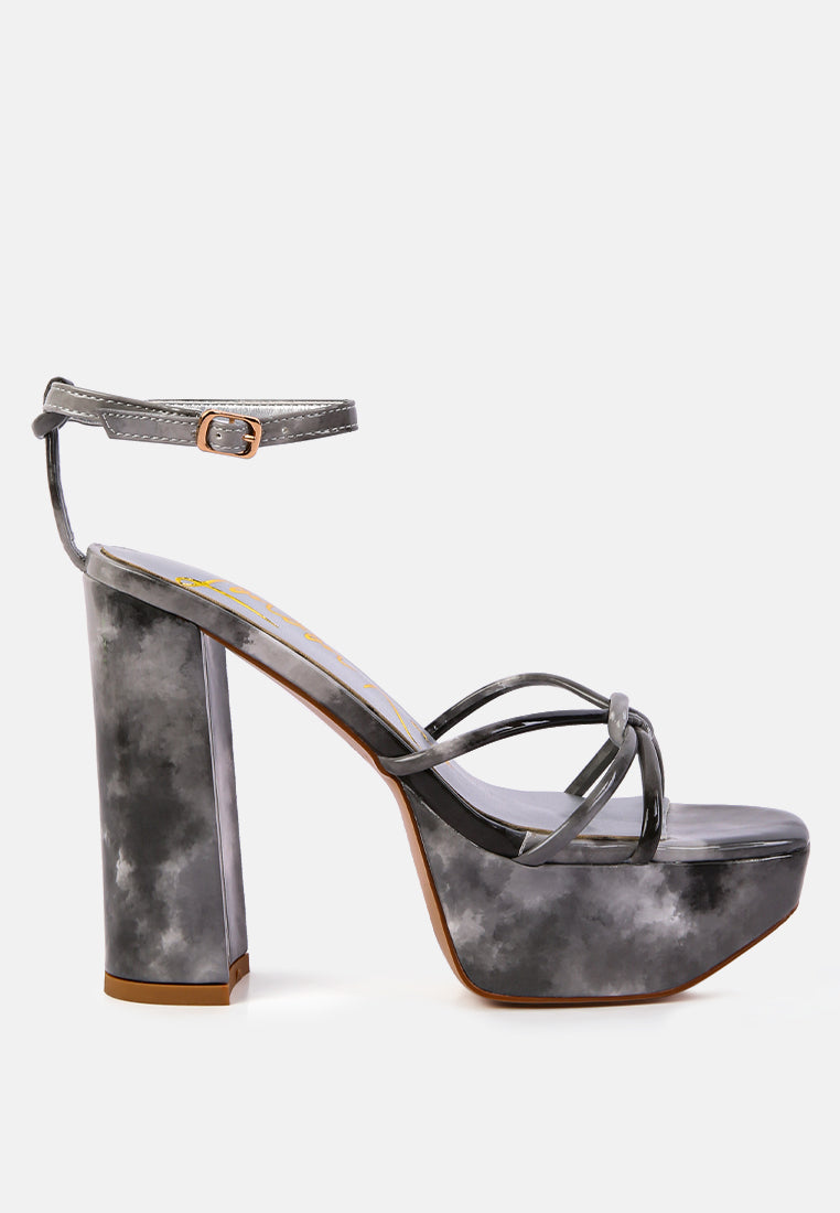 Prisma Tie-Dye High Platform Heeled Sandals-0