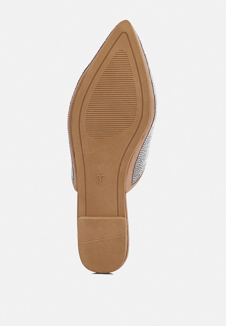 Rayen Rhinestones Embellished Mules-2