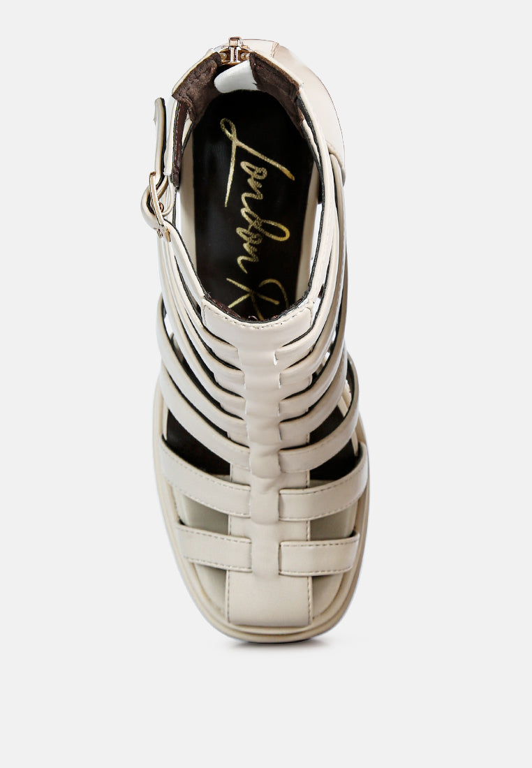 Rielle High Platform Cage Boot Sandals-3
