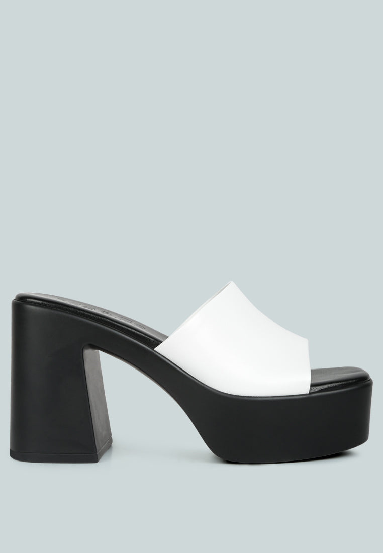 Scandal Slip On Block Heel Sandals-8