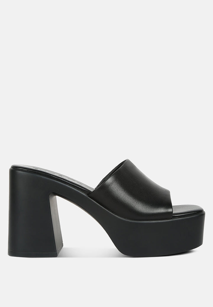 Scandal Slip On Block Heel Sandals-9