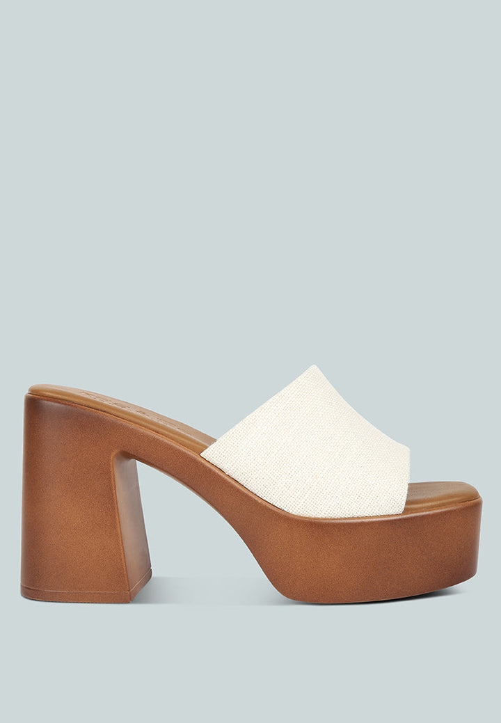 Scandal Slip On Block Heel Sandals-0