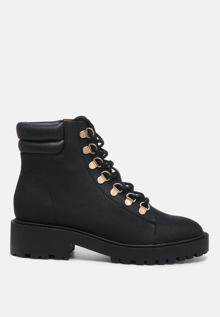 Shirly Quilt Collared Ankle Boots-0