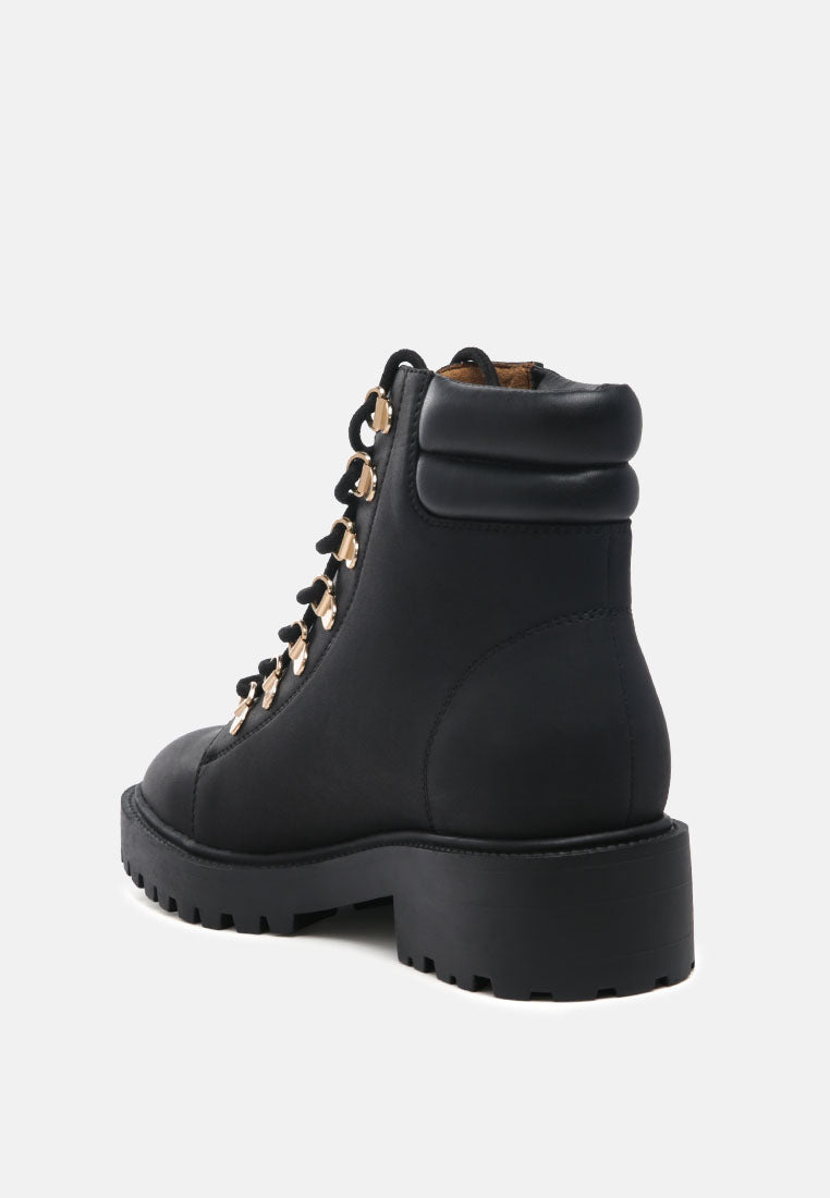 Shirly Quilt Collared Ankle Boots-2