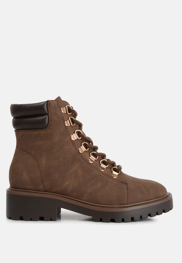 Shirly Quilt Collared Ankle Boots-6