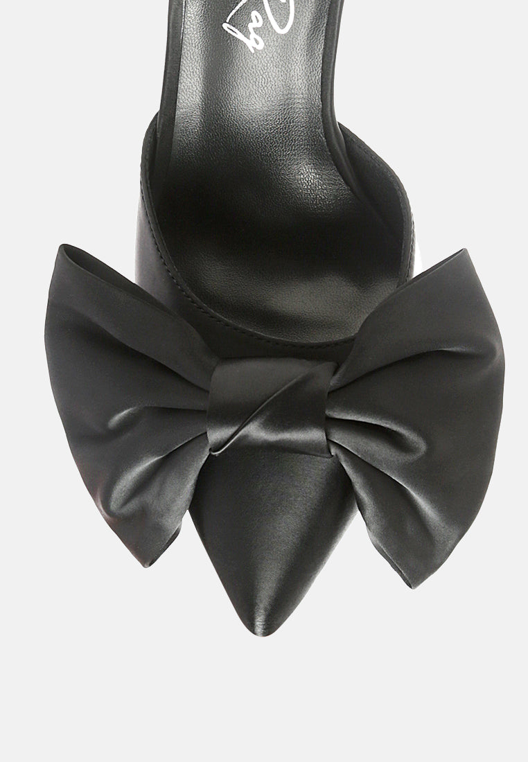 Sidonie Bow Detail Stiletto Mules-3