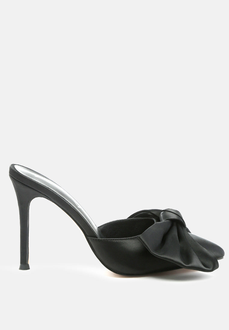Sidonie Bow Detail Stiletto Mules-0