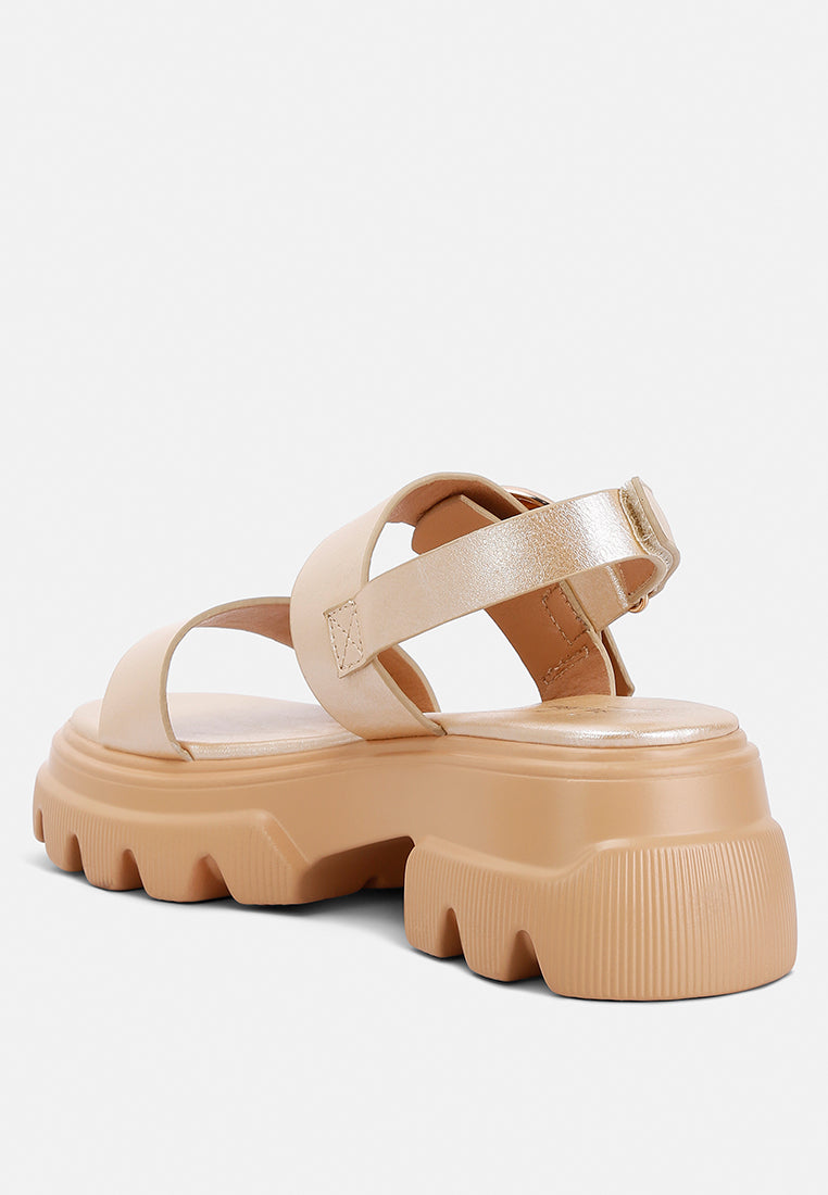 Silas Metallic Chunky Sandals-1