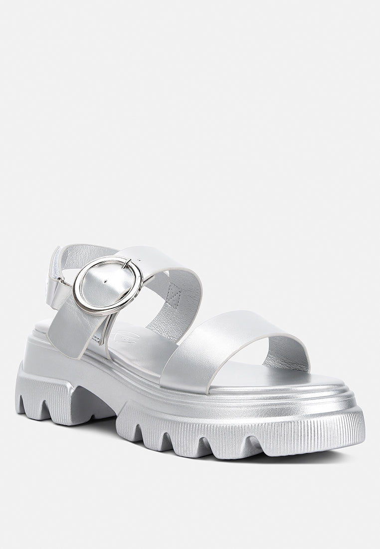 Silas Metallic Chunky Sandals-4