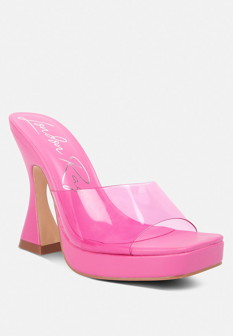 Skyhigh Clear Strap Block Heel Sandals-1