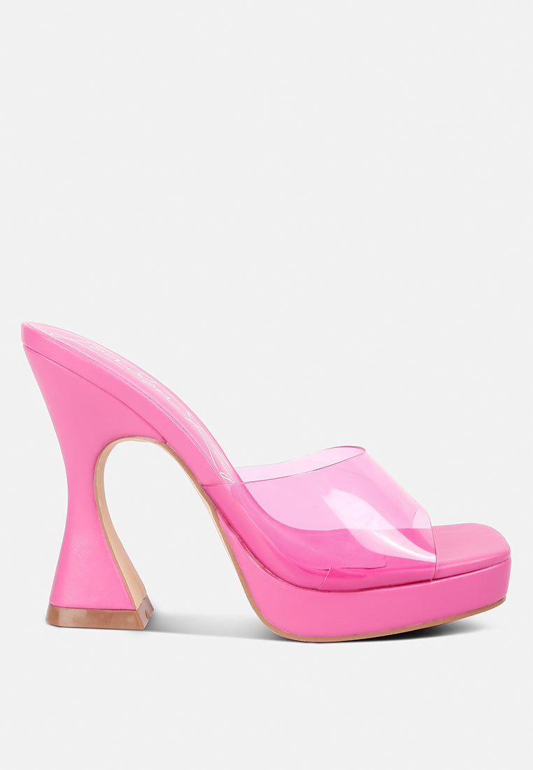 Skyhigh Clear Strap Block Heel Sandals-0