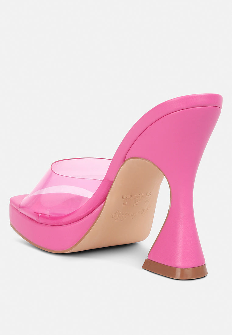 Skyhigh Clear Strap Block Heel Sandals-2