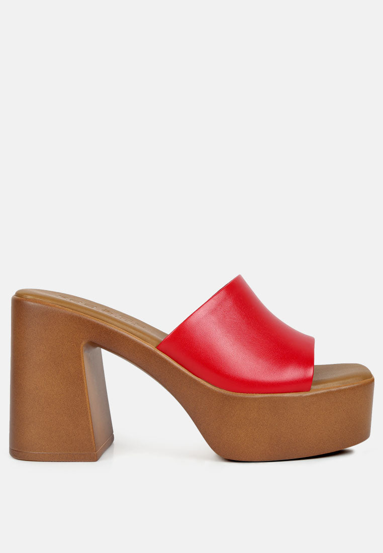Scandal Slip On Block Heel Sandals-7
