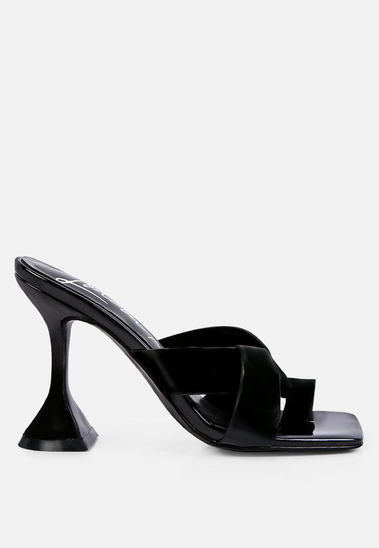 Snatched Intertwined Toe Ring Heeled Sandals-6