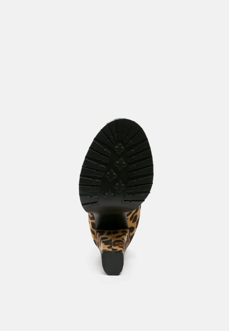 Spire Suede Block Heeled Boots-4