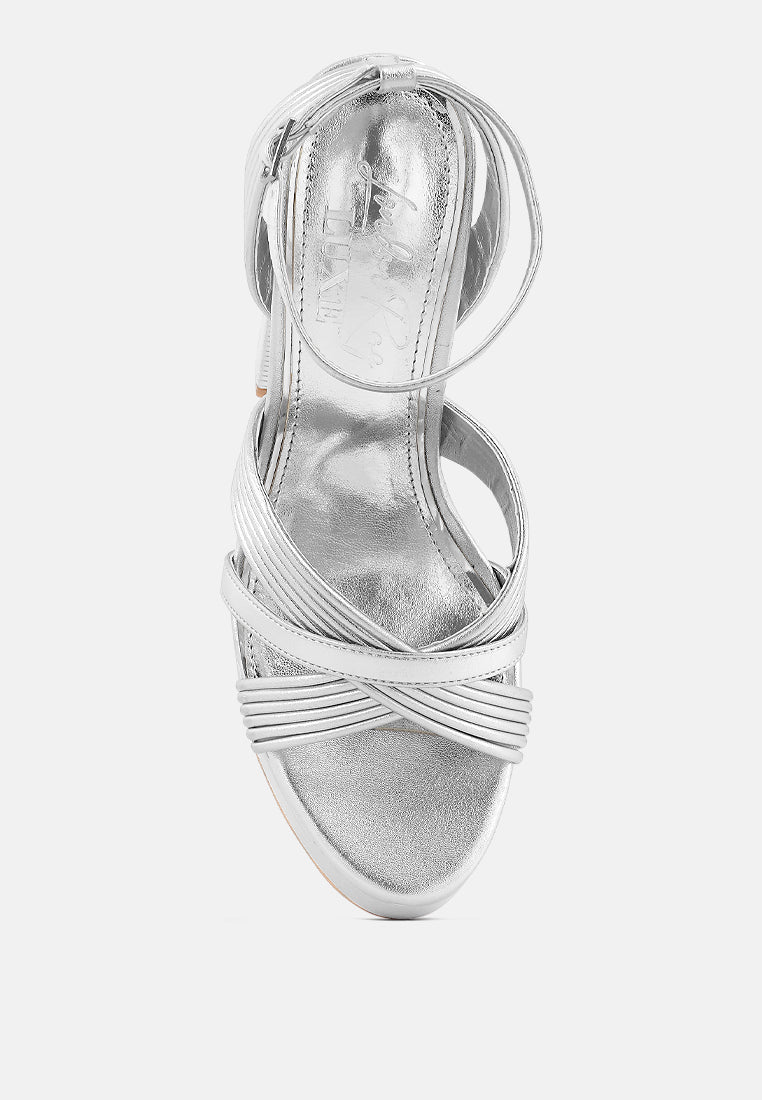 Splendid Crisscross Straps High Heel Sandals-3