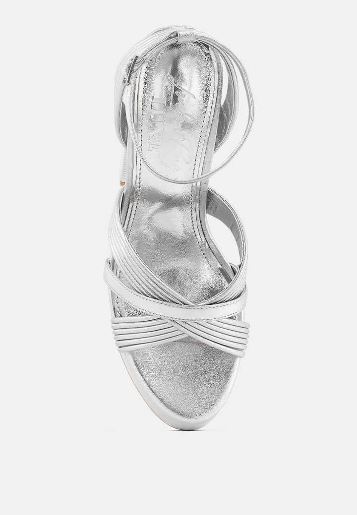 Splendid Crisscross Straps High Heel Sandals-3