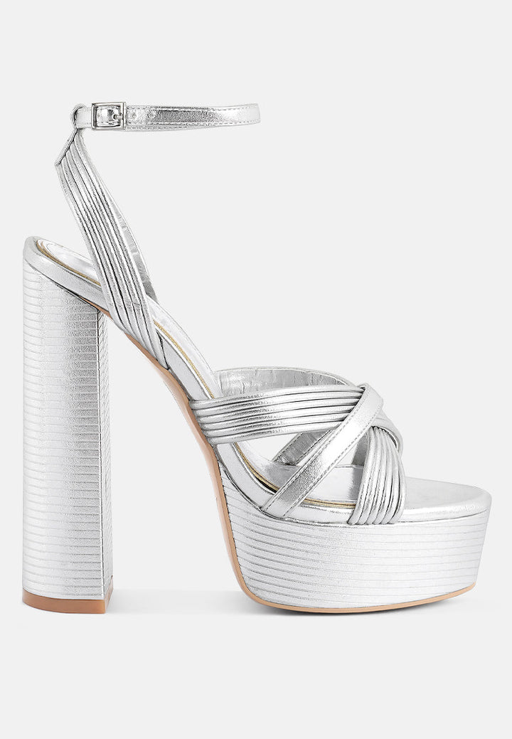 Splendid Crisscross Straps High Heel Sandals-0