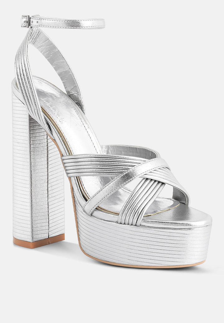 Splendid Crisscross Straps High Heel Sandals-1