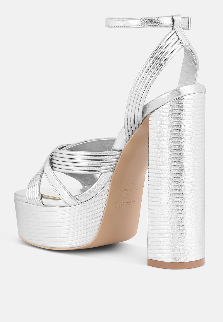 Splendid Crisscross Straps High Heel Sandals-2
